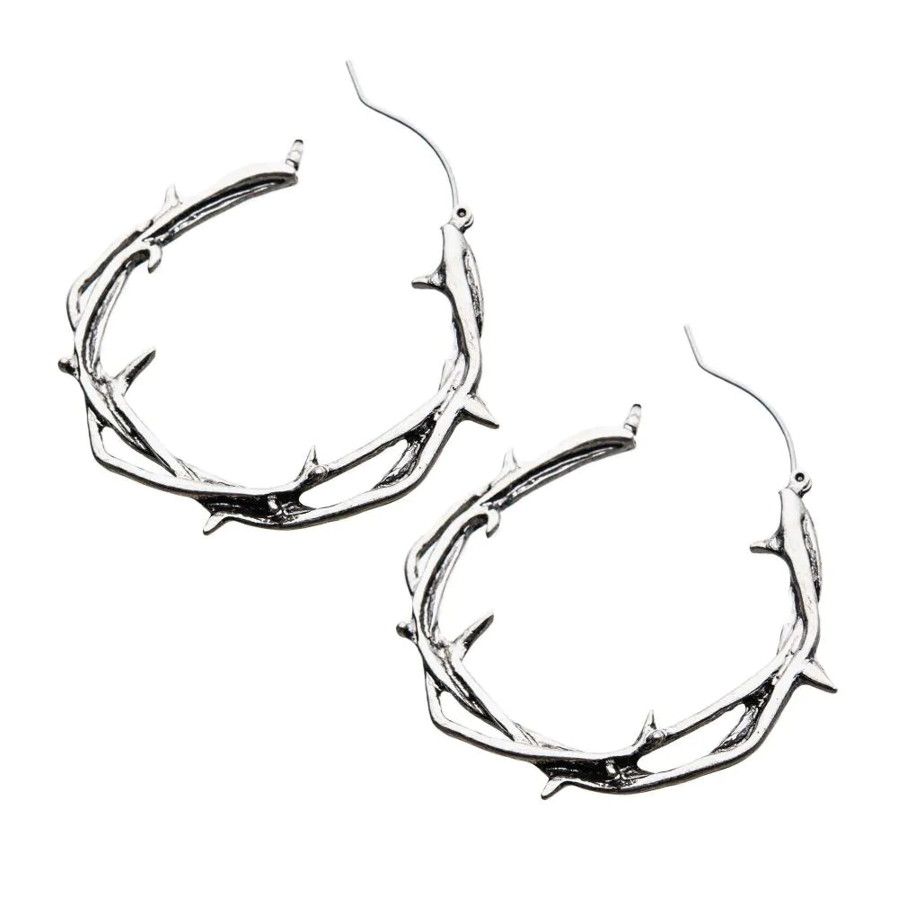 Twisted Thorn Hoop Earrings