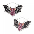 Enamel Bat Plug Hoops