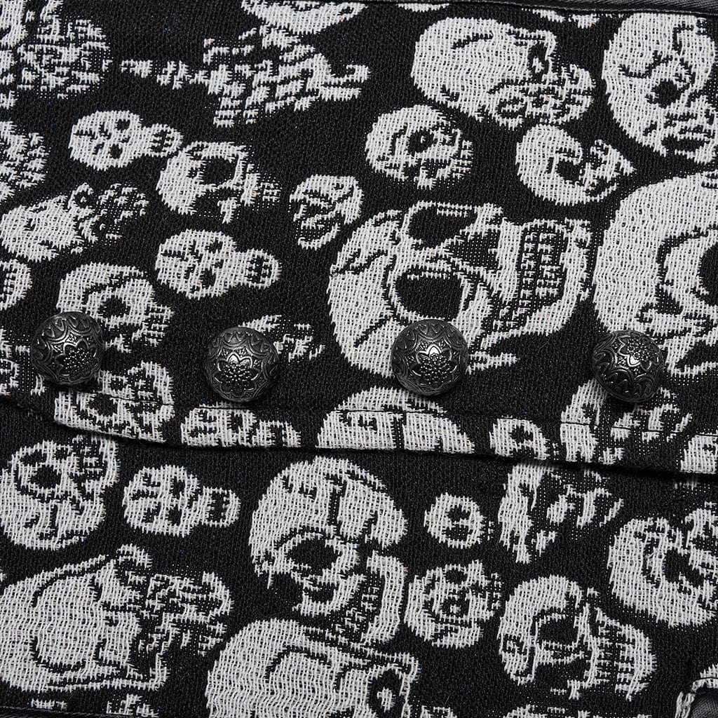 Gothic Skulls Printed Vest