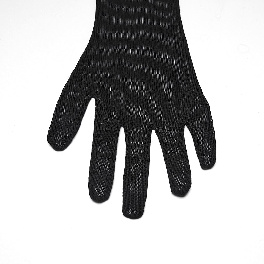 Mesh Gloves with Detachable Claws and Cuffs