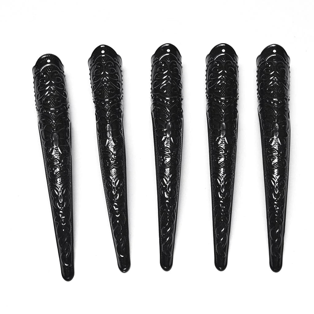 Mesh Gloves with Detachable Claws and Cuffs