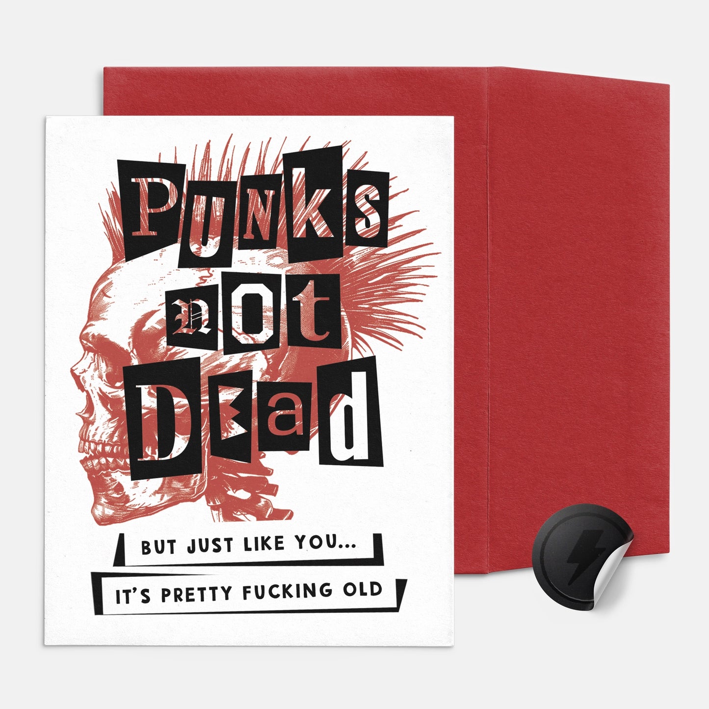 Punks Not Dead Birthday Card