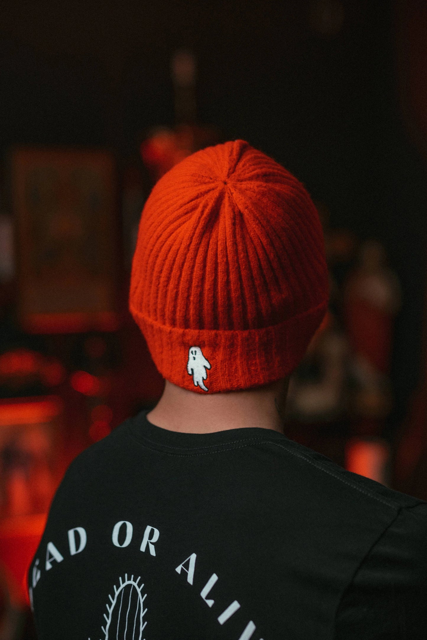 Knit Beanie | Vampire Red