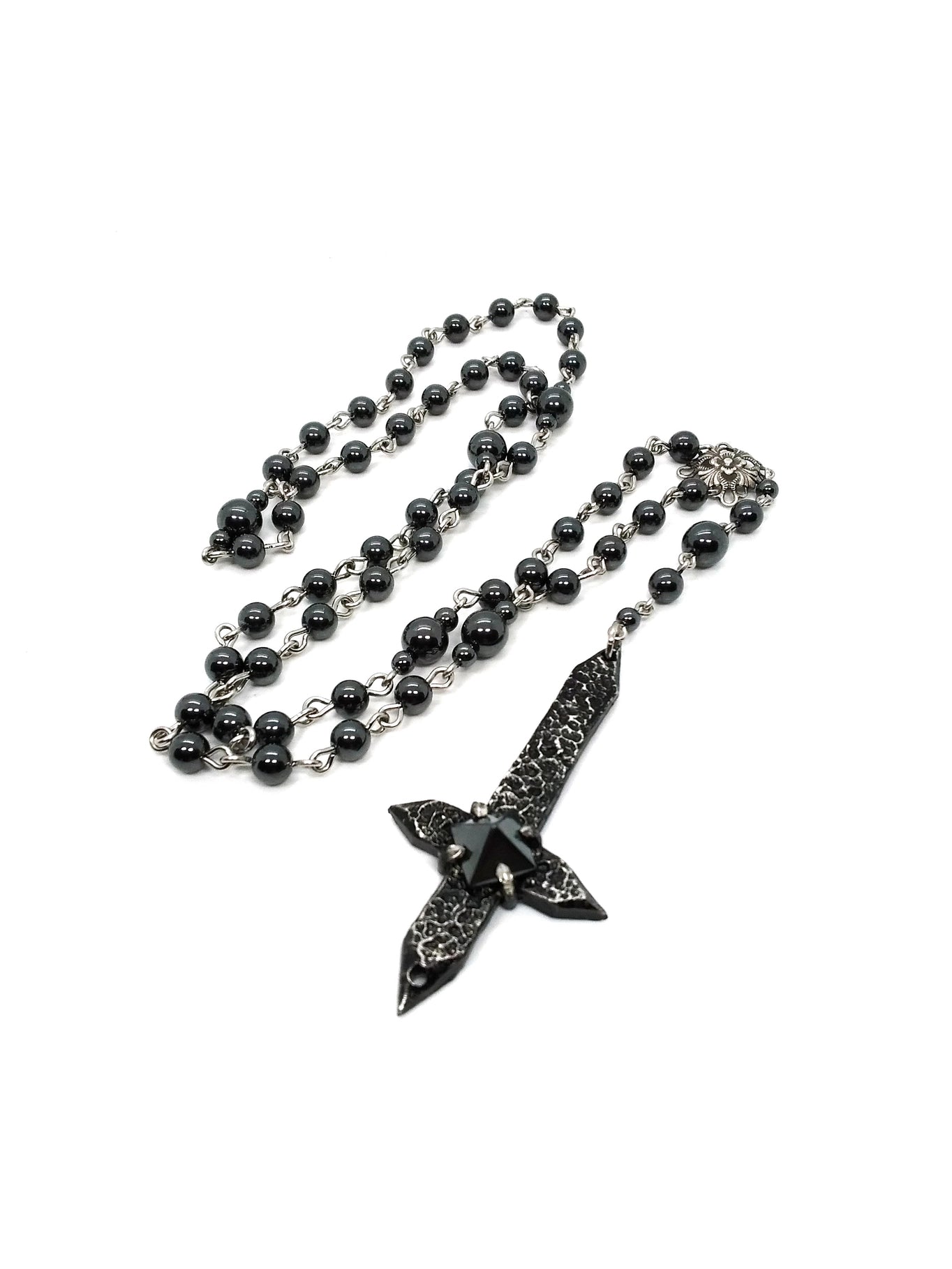 Spiked Cross Rosary - Hemalyke Pyramid