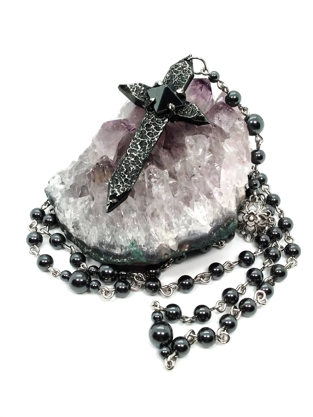 Spiked Cross Rosary - Hemalyke Pyramid
