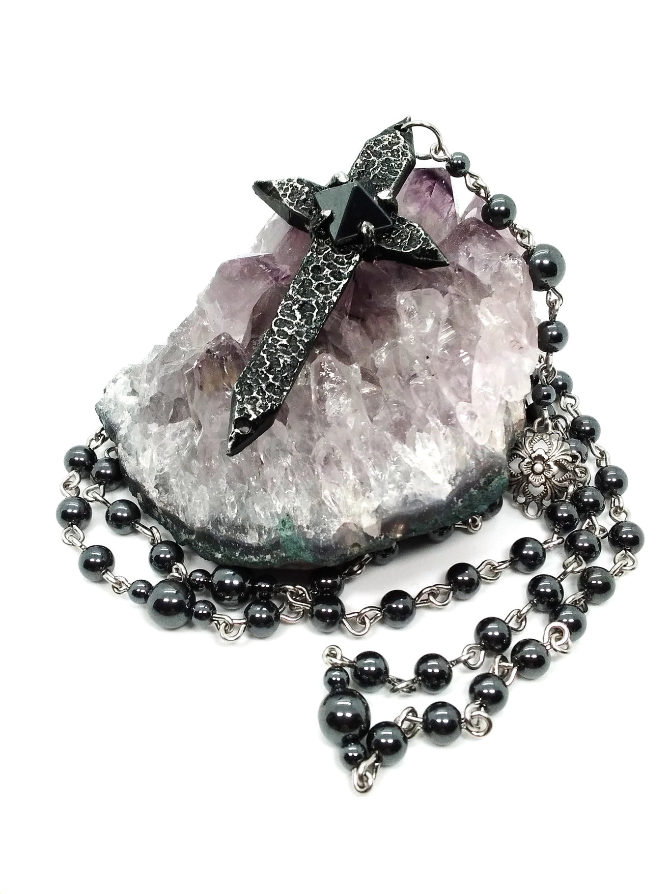 Spiked Cross Rosary - Hemalyke Pyramid