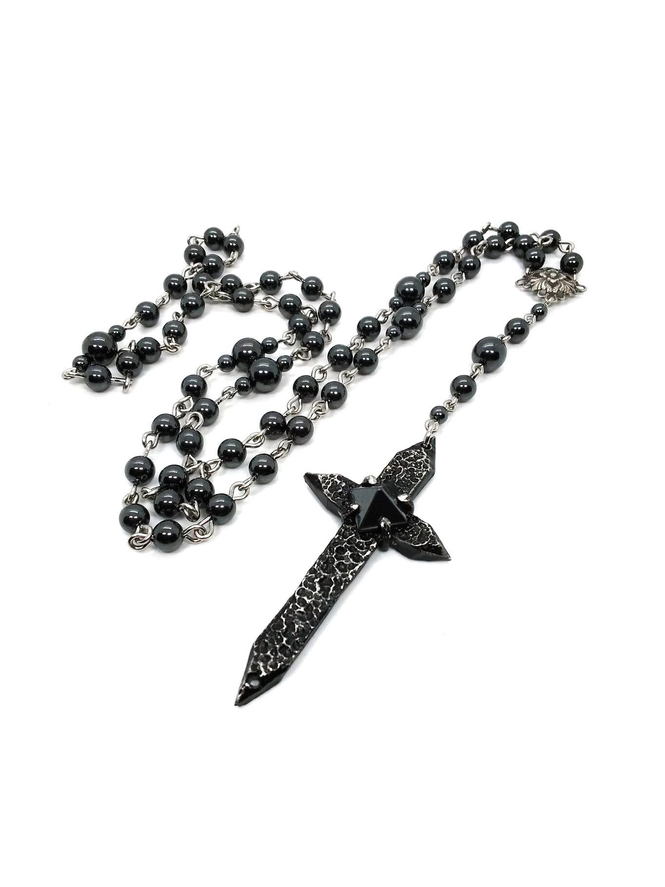 Spiked Cross Rosary - Hemalyke Pyramid
