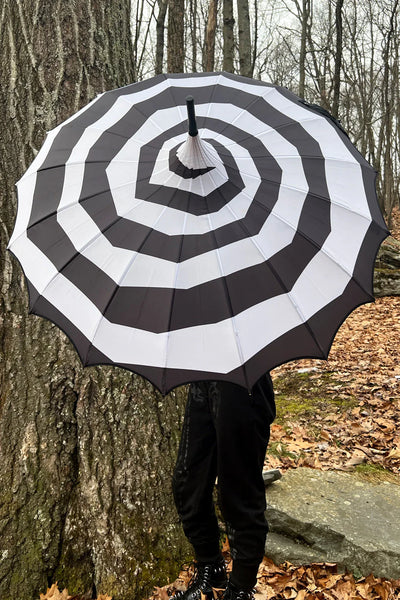 Batwing Pagoda Umbrella - Spooky Spiral