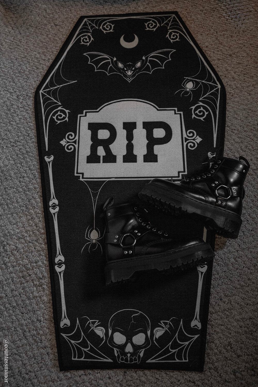 RIP Coffin Rug