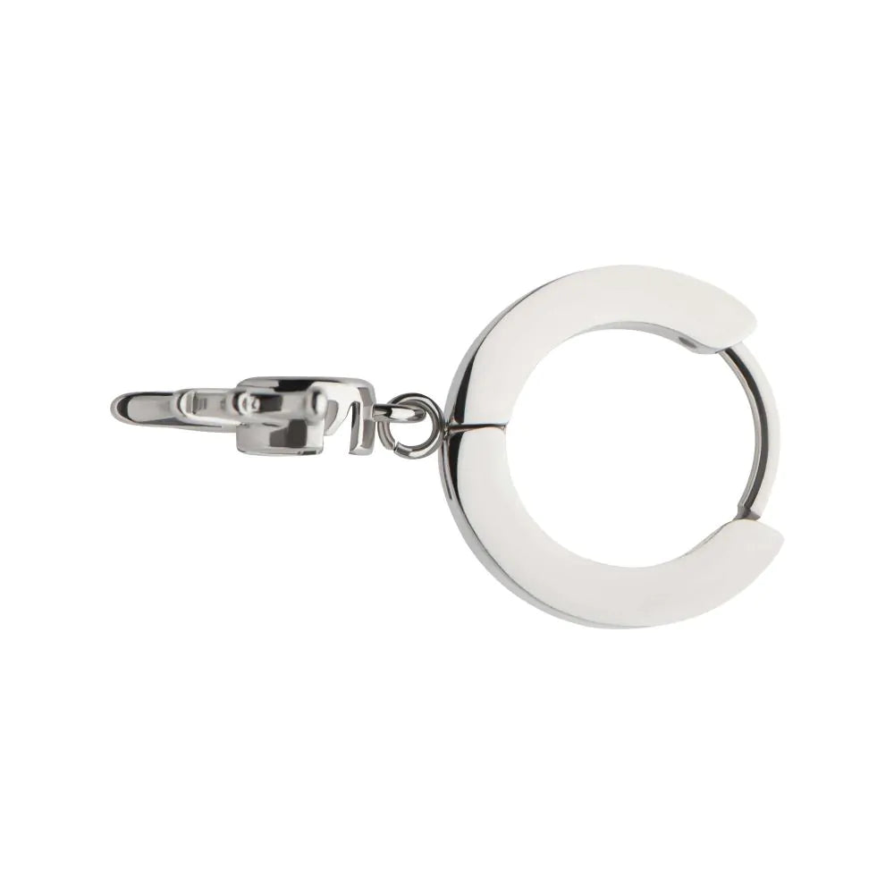 316L Steel Dangle Spiderweb Huggie Earrings