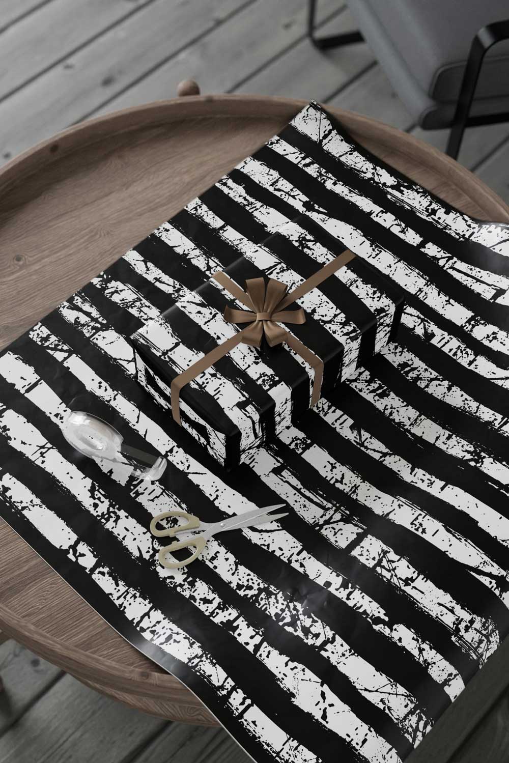 Goth Stripes Wrapping Paper [30" x 196"]