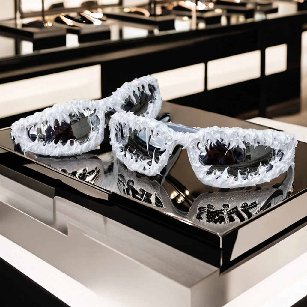 Venom-Style Sunglasses - White