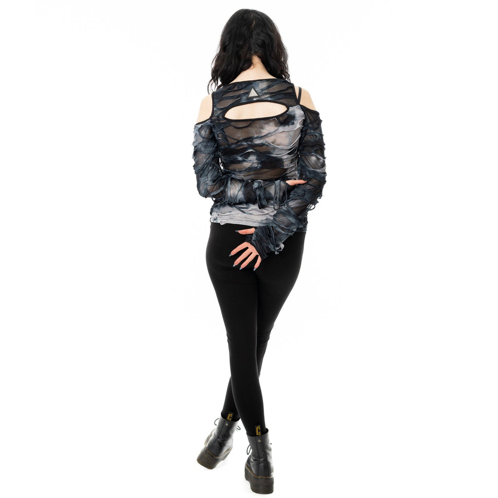 Viola Top - Black/Grey