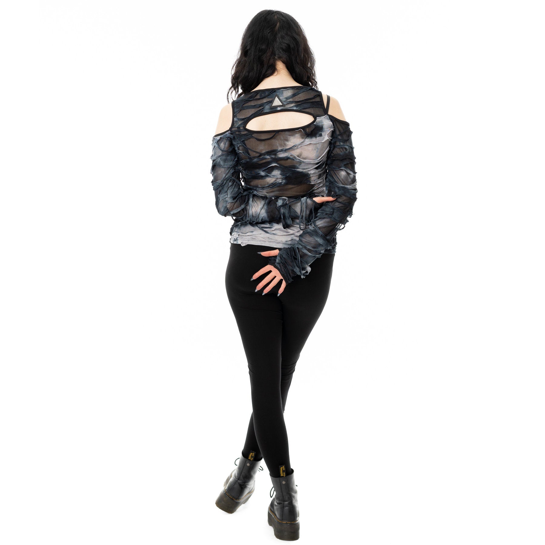 Viola Top - Black/Grey