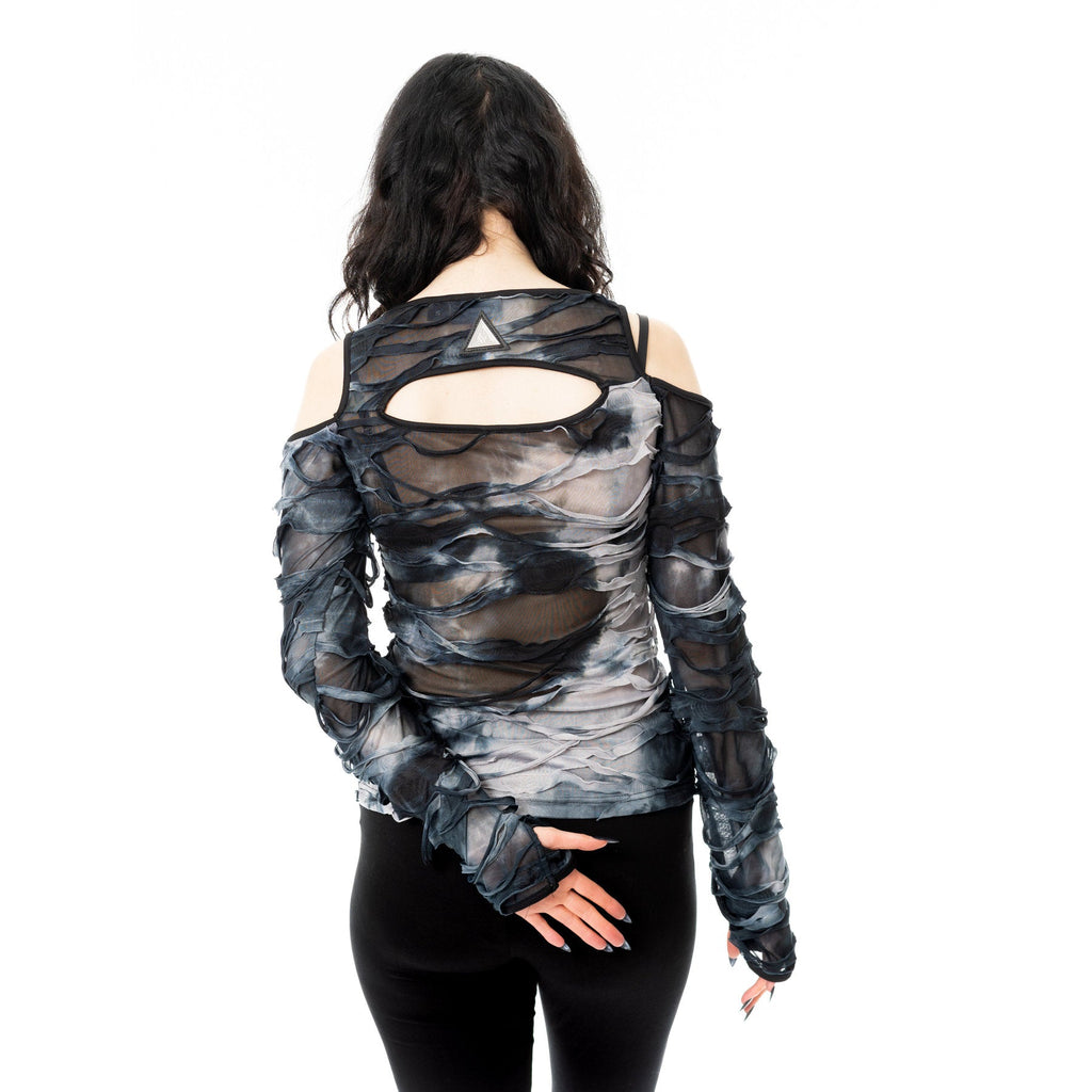 Viola Top - Black/Grey