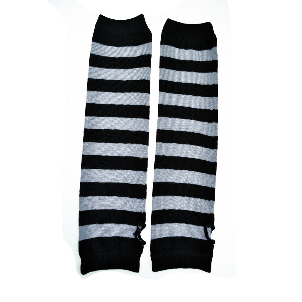 Stripe Armwarmers – Black/Grey