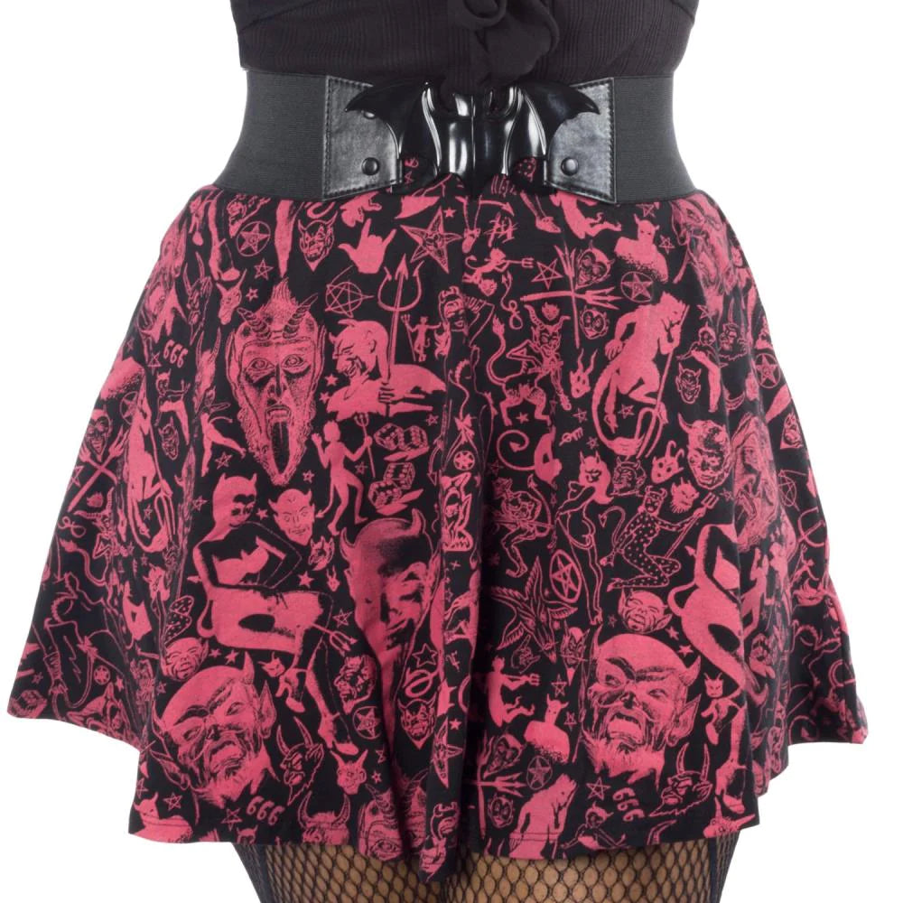 Elastic Waist Belt Bat - Black