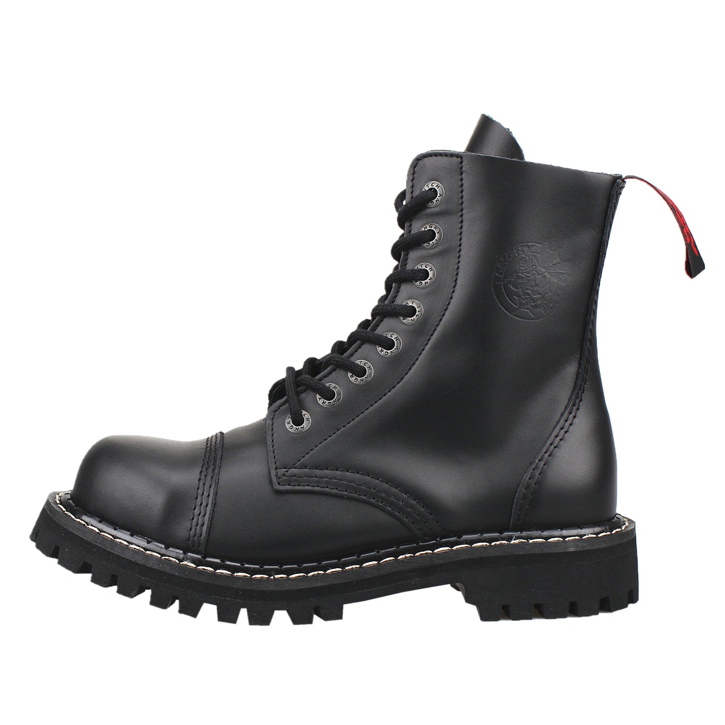 8-Hole - Black Leather Boots