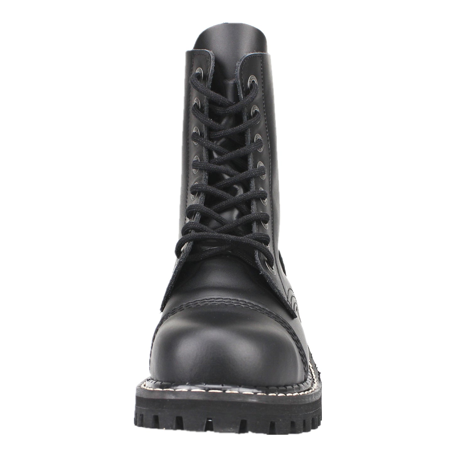 8-Hole - Black Leather Boots