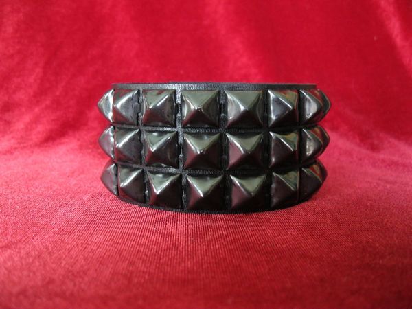 Three Row Pyramid Wristband