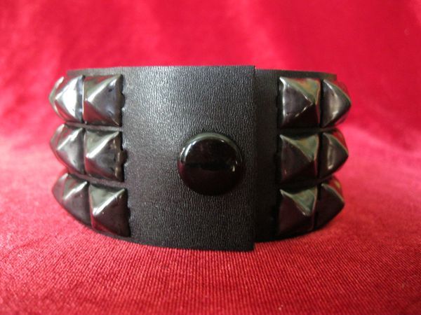 Three Row Pyramid Wristband