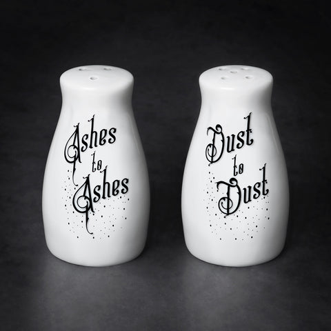 Ashes to Ashes/Dust to Dust Salt & Pepper Shaker Set