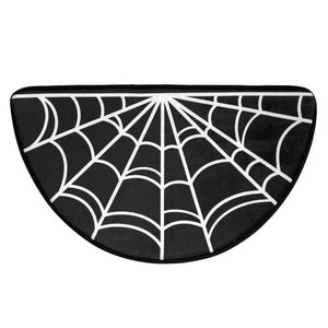 Spiderweb Half Round Bath Mat