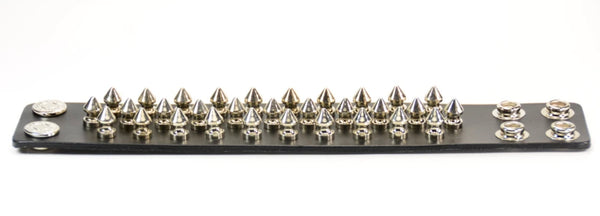 Spiked Bracelet with 3 rows of short spikes