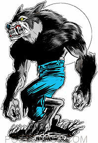 Ben Von Strawn Wolfman Sticker