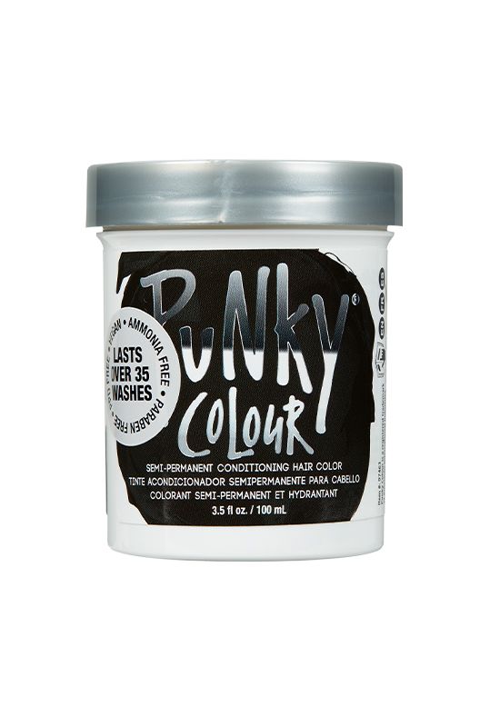Punky Colour, Semi-Permanent Conditioning Hair Color, Ebony, 3.5 fl oz