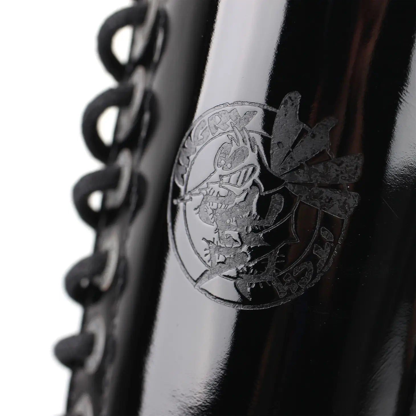 14-Hole - Black Patent Leather Boots