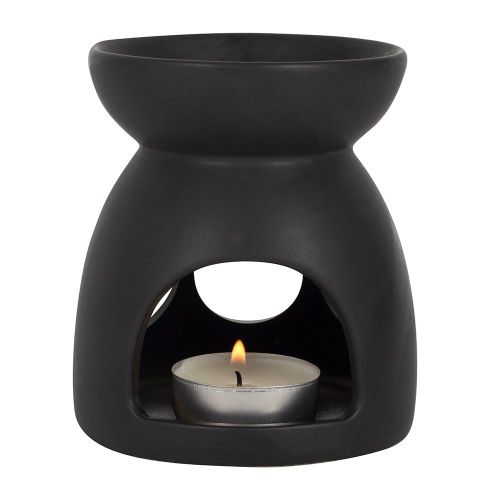 Black Triple Moon Cut Out Oil Burner