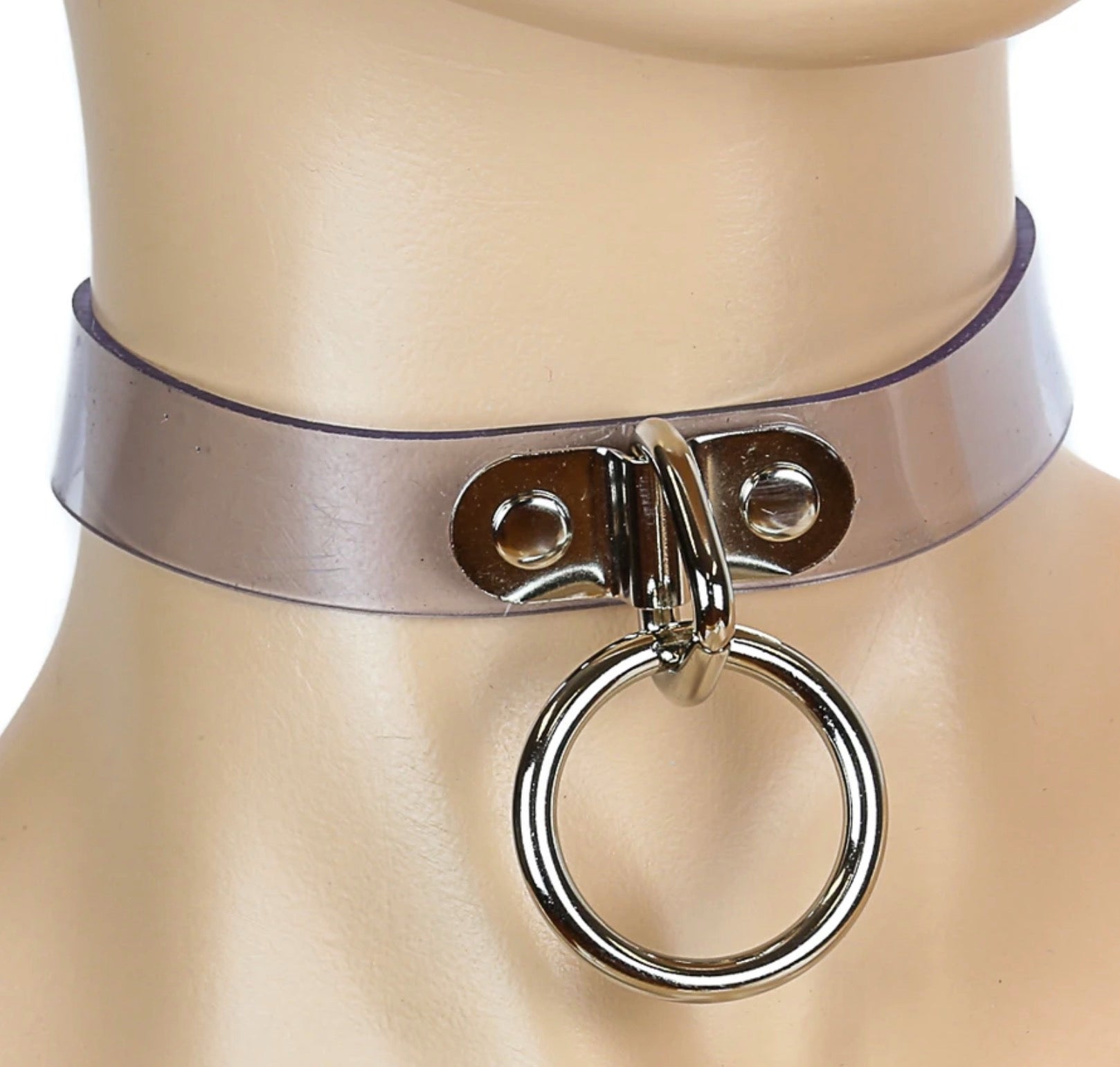 Clear Choker with Loop and Ring – Vinyl