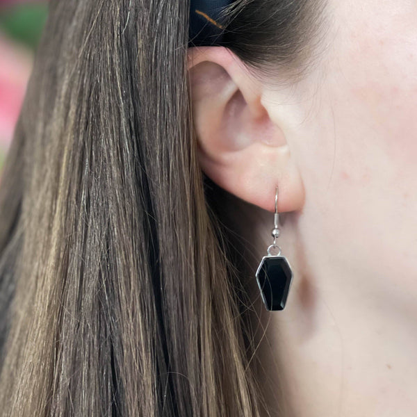 Crypt Coffin Earrings