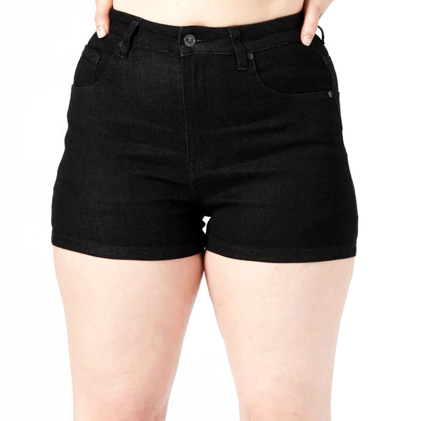 Essential Denim Shorts - Black