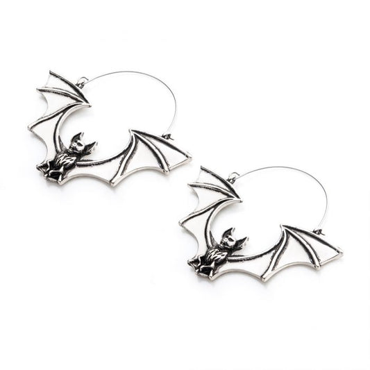 Flying Vampire Bat Plug Hoops