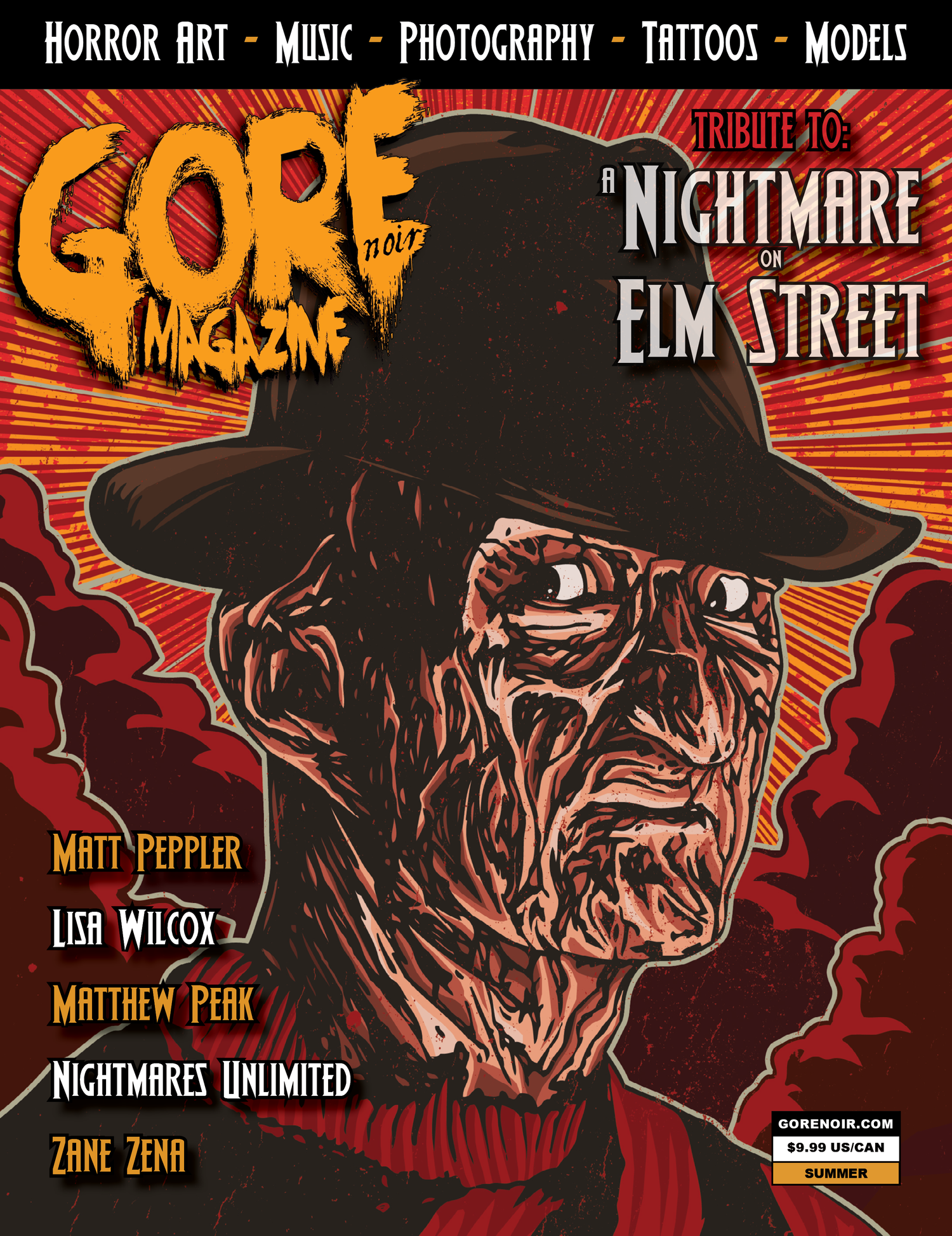 Gore Noir Magazine #16 - Nightmare on Elm Street