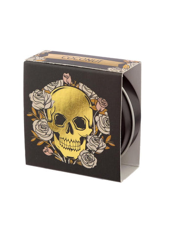 Gothic Gifts Skull & Roses Coconut Lip Balm Tin
