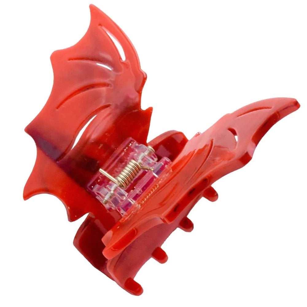 Bat Hair Claw Clip - Red