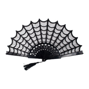 Spiderweb Lace Hand Fan