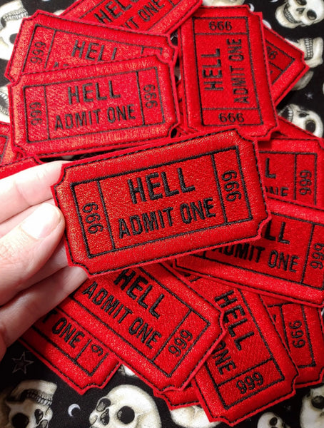 Hell Admit One 666 Gothic - Patch