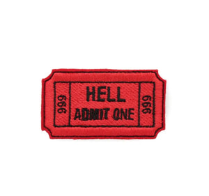 Hell Admit One 666 Gothic - Patch