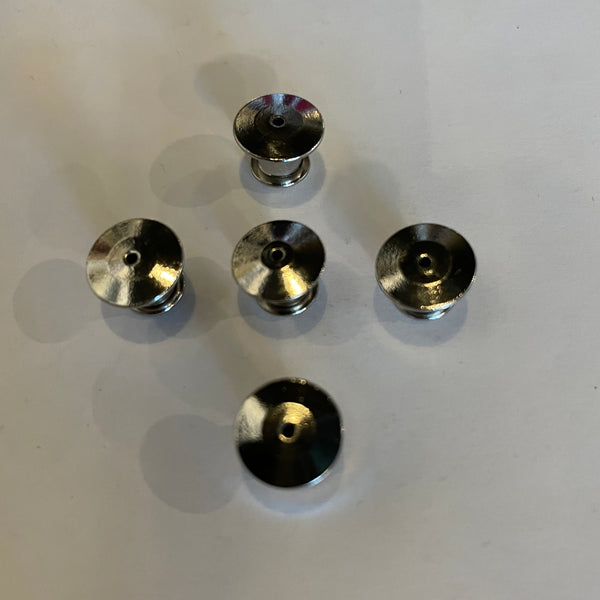 Metal Locking Pin Backs - 5-Pack