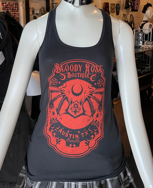 Bloody Rose Bat - Women's Tank Top - Red