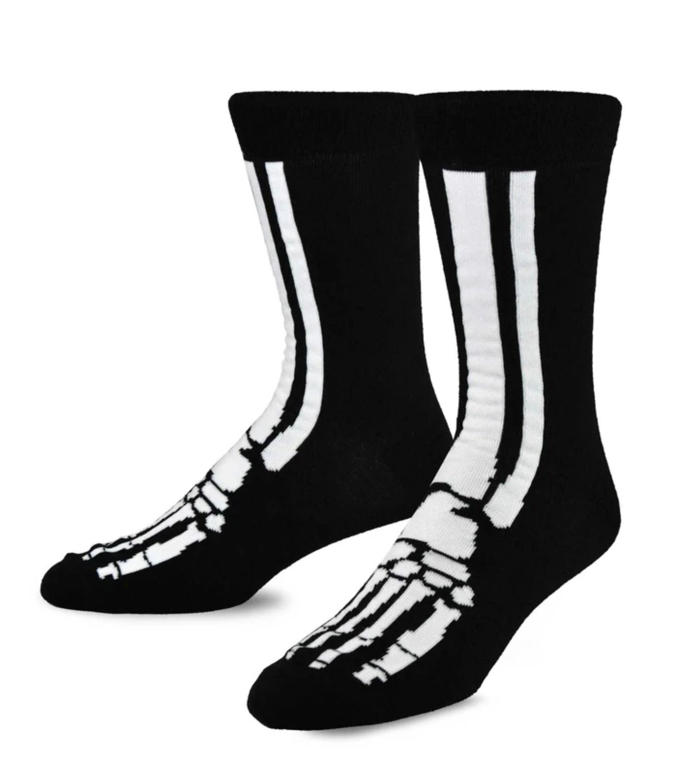 Men's Skeleton Foot Polyester Crew Socks