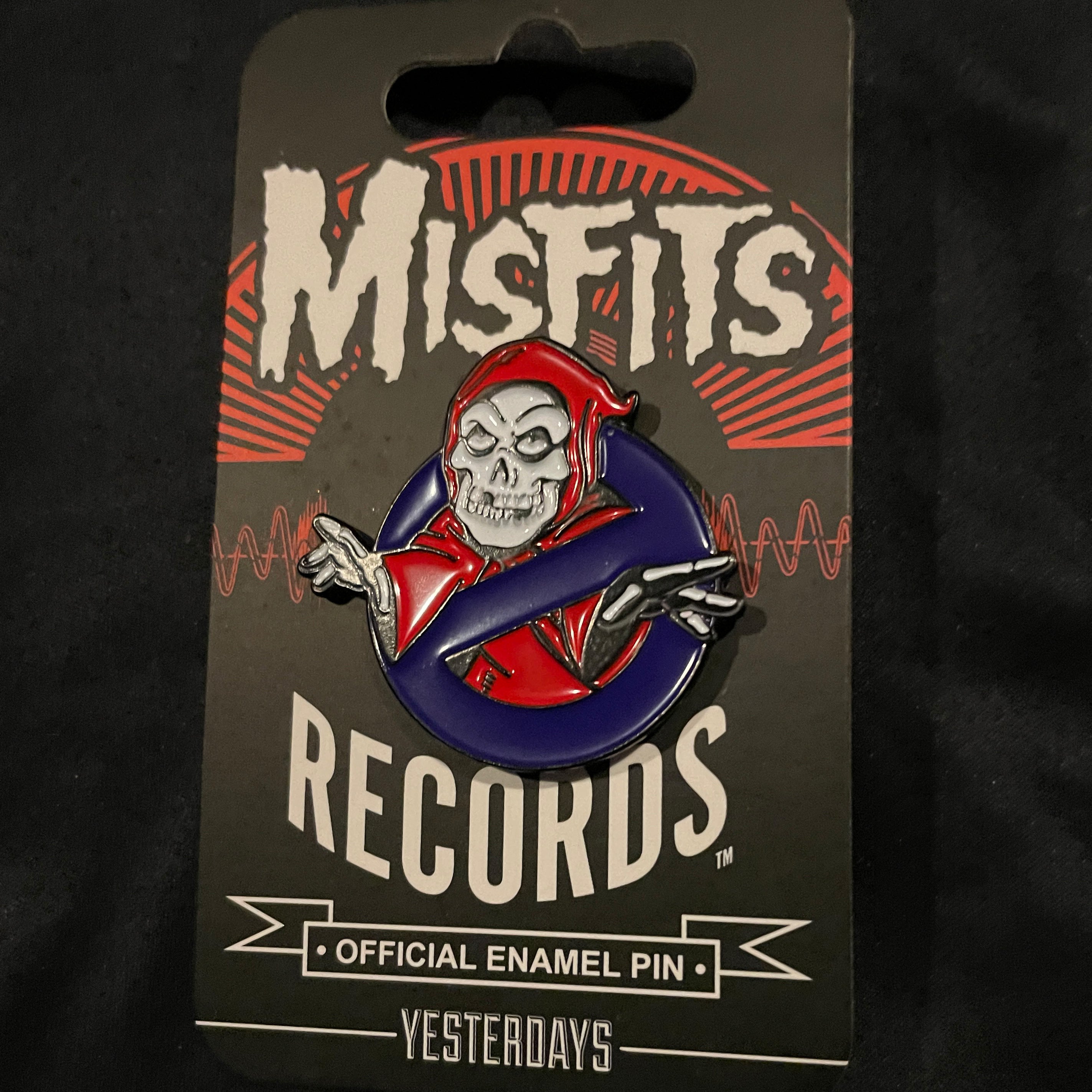 Misfits Crimson Ghost-Busters Enamel Pin - Red/Purple