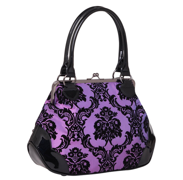 Mistress Kisslock Bag in Purple