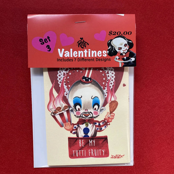 Horror Valentine Cards - Set 3