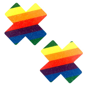 Pride Rainbow Glitter X Nipztix Pasties Nipple Covers
