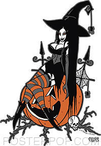 Pigors Halloween Queen Sticker